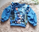 Bluza królik, rękaw bufka +falbanka
