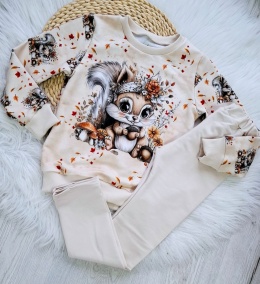 Bluza panel wiewiórka beżowa