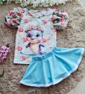 Bluzka panel delfinek mini bufka
